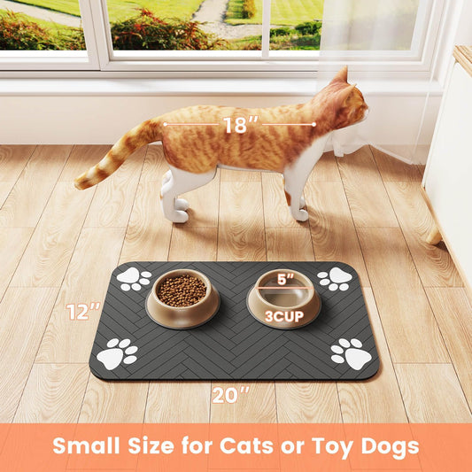 Pawzivo Absorbent Pet Feeding Mat