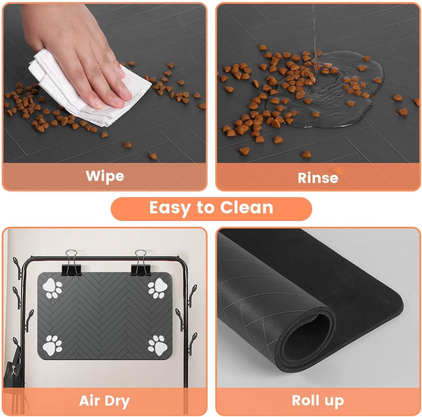 Pawzivo Absorbent Pet Feeding Mat