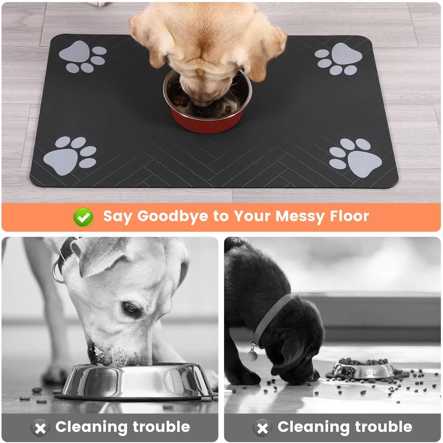 Pawzivo Absorbent Pet Feeding Mat